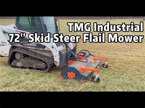 tmg fms165 flail mower for skid steer|tmg skid steer flail mower.